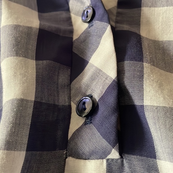 Teddi of California 80’s vintage checkered button blouse - Picture 9 of 10